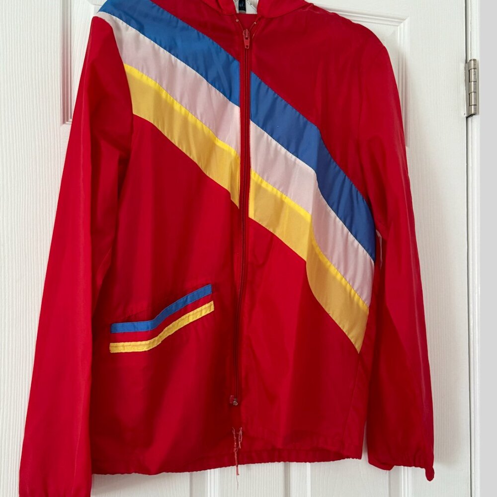 Vintage rainbow windbreaker